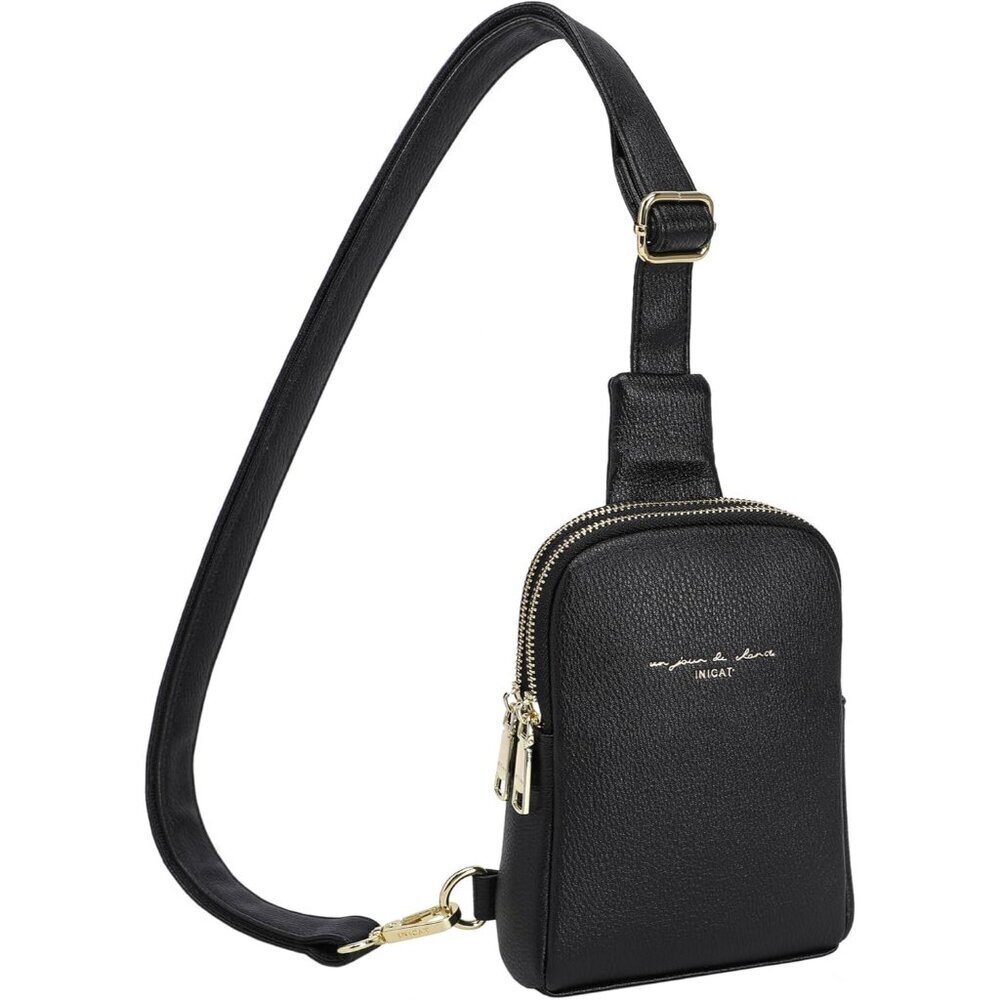 Small Faux Leather Crossbody Bag Women Travel Purse Fanny Pack Compact